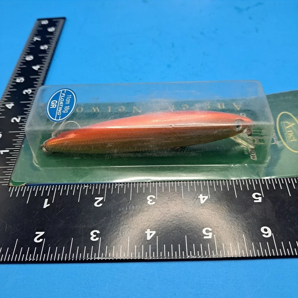 A-net Kikuchi Minnow Floating Fishing Lure 11cm 18g Gold Crankbait